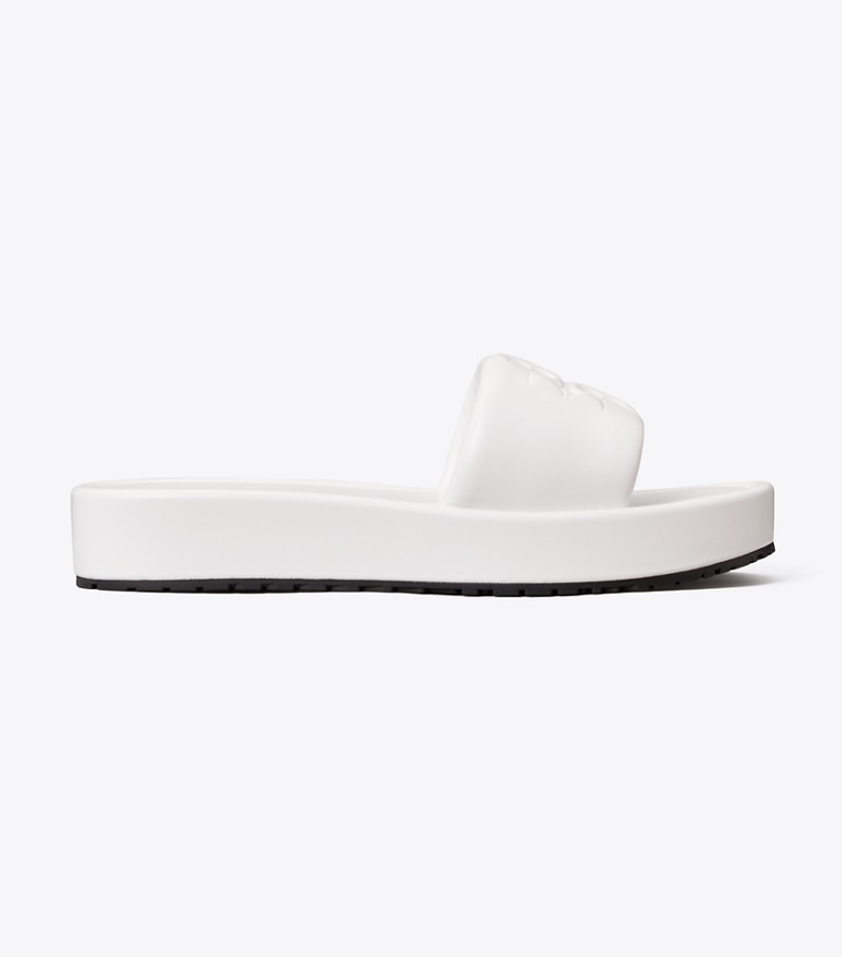 Tory Burch diseñador sandalias Sandalias tipo slide doble T Sport con plataforma en CIRRUS CLOUD lateral