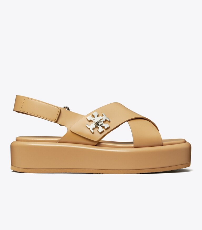 Tory Burch designer sandali Sandalo con plateau e dettagli a girello in Cantucci angle