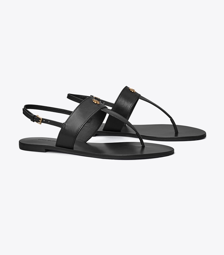 Tory Burch designer sandali Sandalo infradito Capri in PERFECT BLACK angle