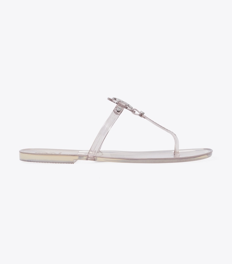 Tory Burch designer sandali Sandalo infradito Mini Miller Jelly in Gray angle