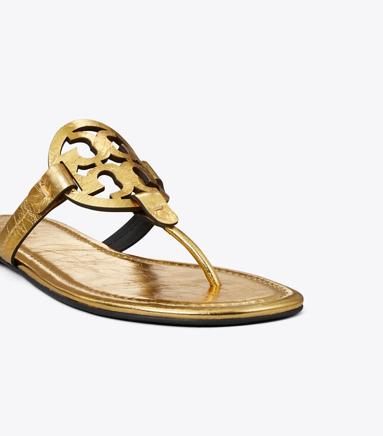 Tory Burch designer sandali Sandalo Miller in GOLD LEAF dettaglio