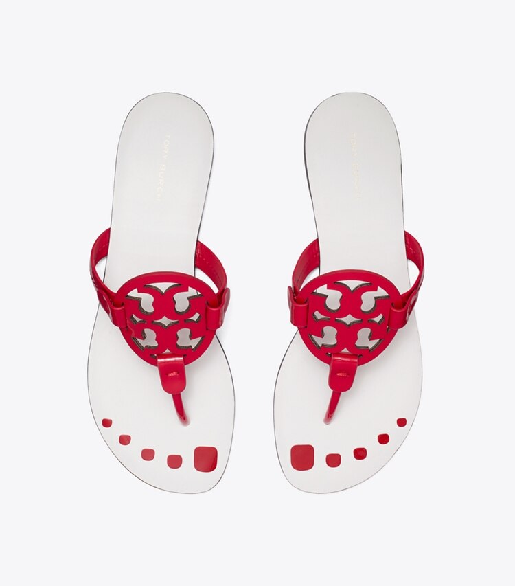 Tory Burch designer sandali Sandalo Miller Nail Polish in BLAZE RED superiore