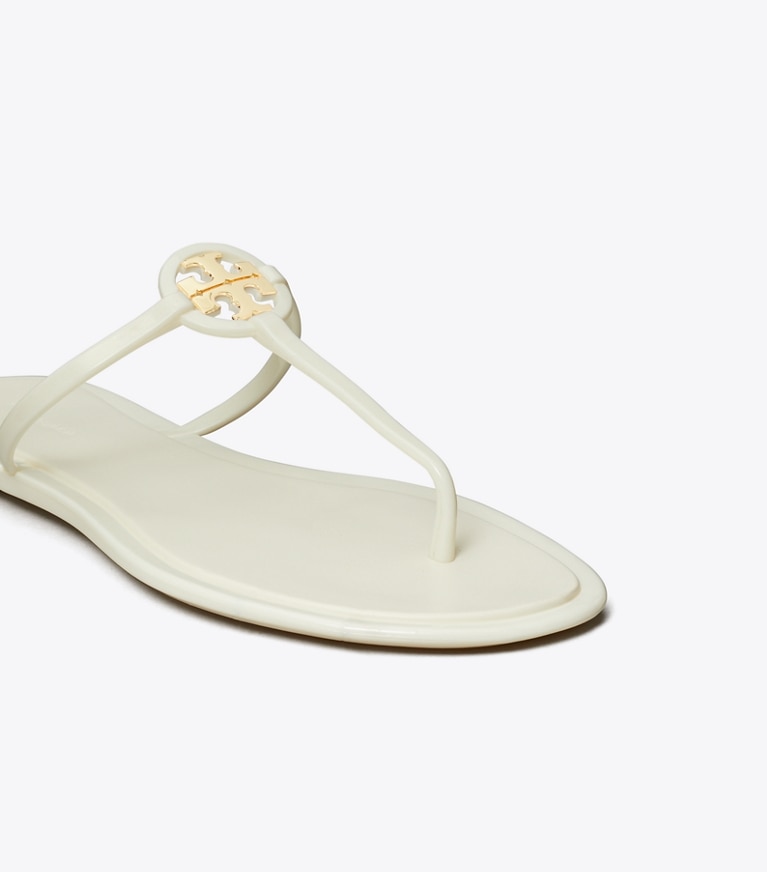Tory Burch designer sandali Sandalo Mini Miller Jelly in IVORY / GOLD dettaglio