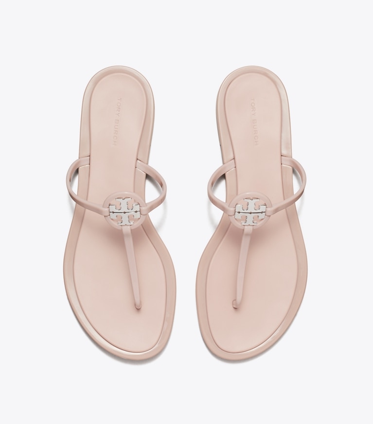 Tory Burch designer sandali Sandalo Mini Miller Jelly in PINK MEADOW / SILVER superiore