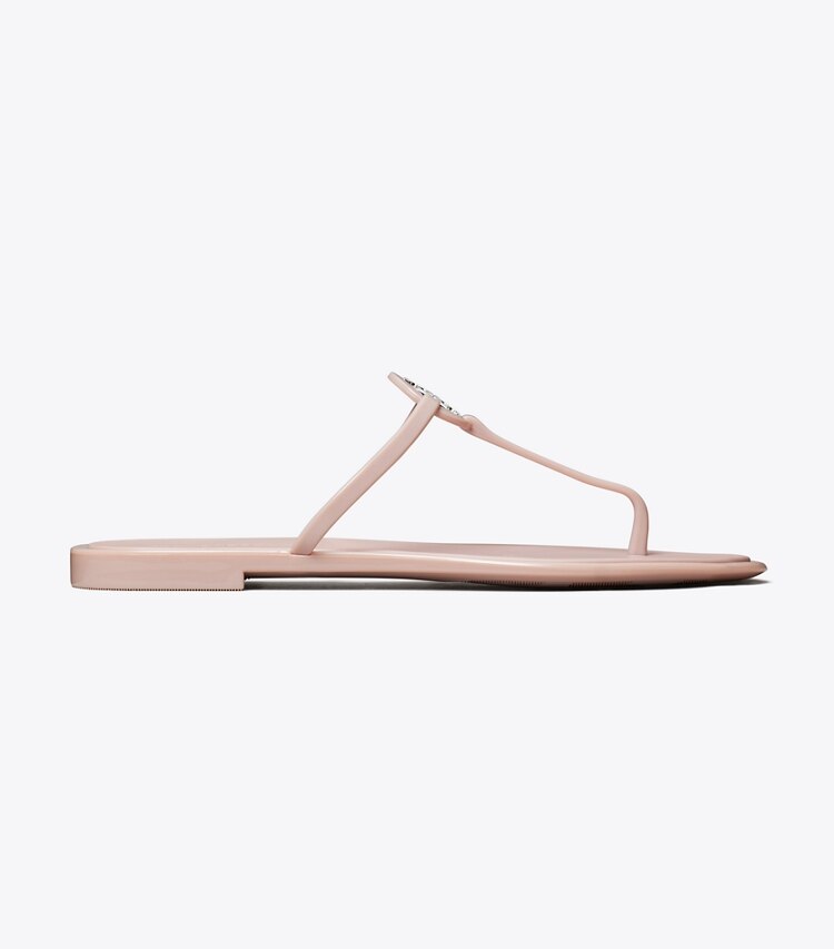 Tory Burch designer sandali Sandalo Mini Miller Jelly in PINK MEADOW / SILVER side