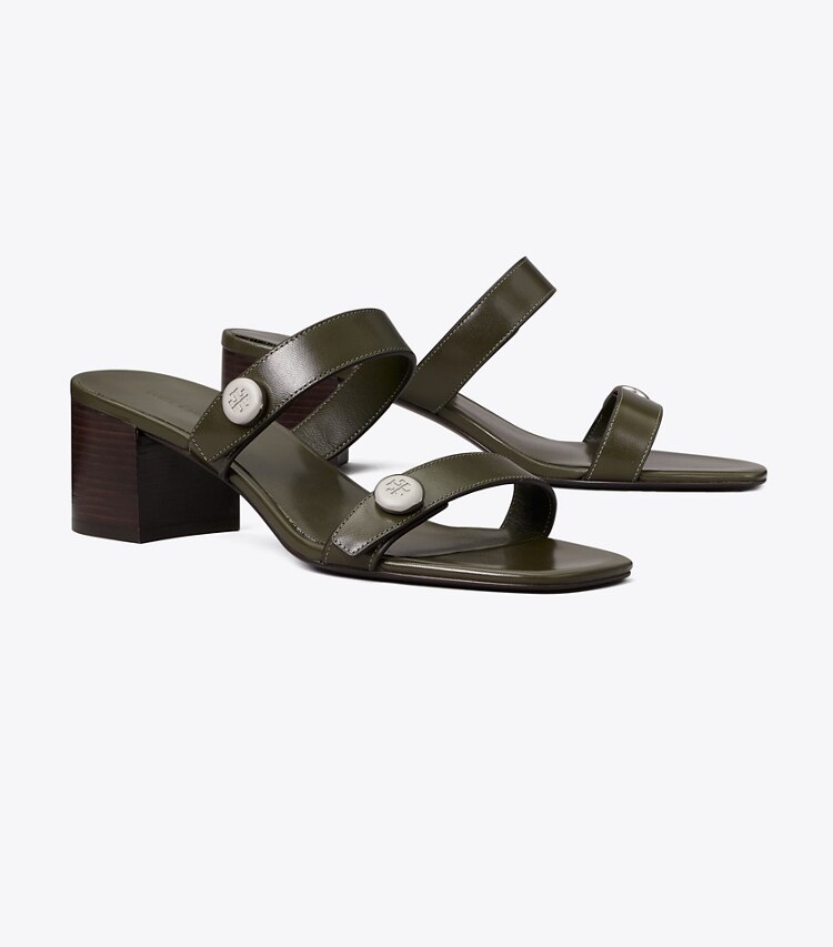 Tory Burch designer sandali Sandalo Romy City in LECCIO angle