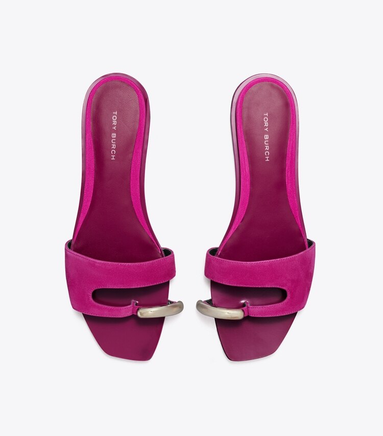 Tory Burch designer sandali Sandalo slider Pierced in FUSCHIA SPARK superiore