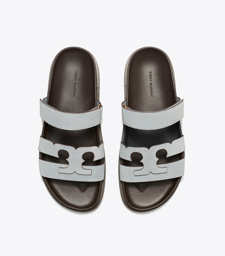 Tory Burch designer sandali Sandalo slider sportivo Ines in ARIA BLUE angle
