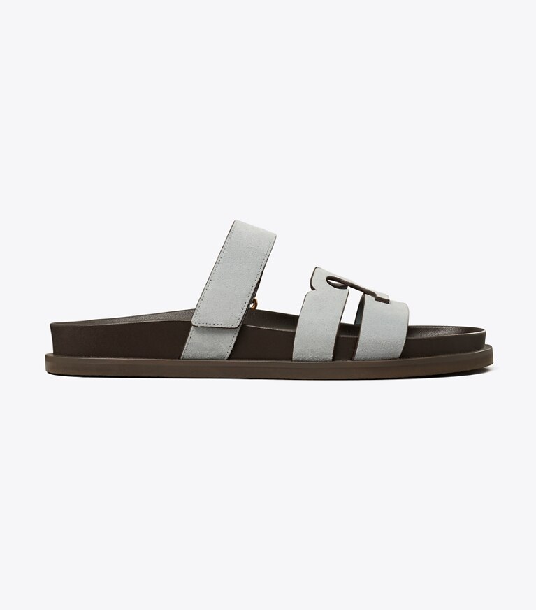 Tory Burch designer sandali Sandalo slider sportivo Ines in ARIA BLUE angle