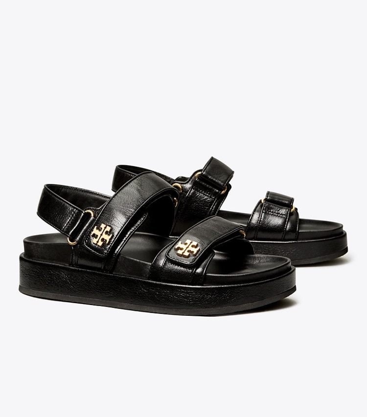 Tory Burch designer sandali Sandalo sportivo Kira in BLACK angle
