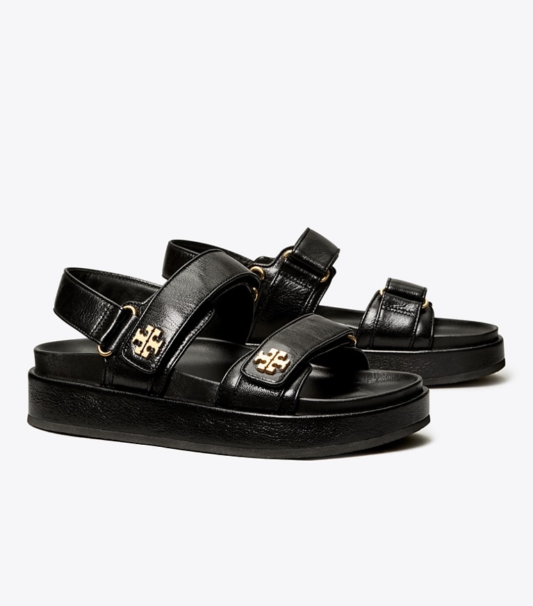 Tory Burch designer sandali Sandalo sportivo Kira in BLACK angle