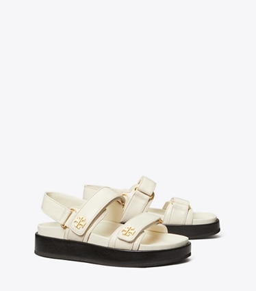 Tory Burch designer sandali Sandalo sportivo Kira in NEW IVORY angle