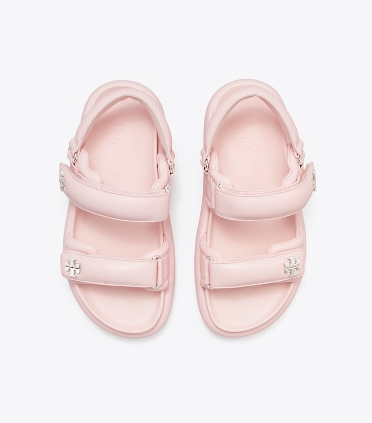 Tory Burch designer sandali Sandalo sportivo Kira imbottito x BonBon in STRAWBERRY MARSHMALLOW angle