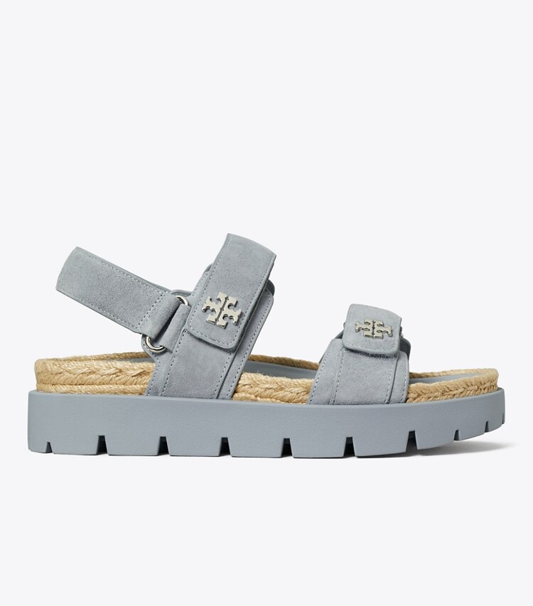 Tory Burch designer sandali Sandalo sportivo Kira in corda in ARIA BLUE side