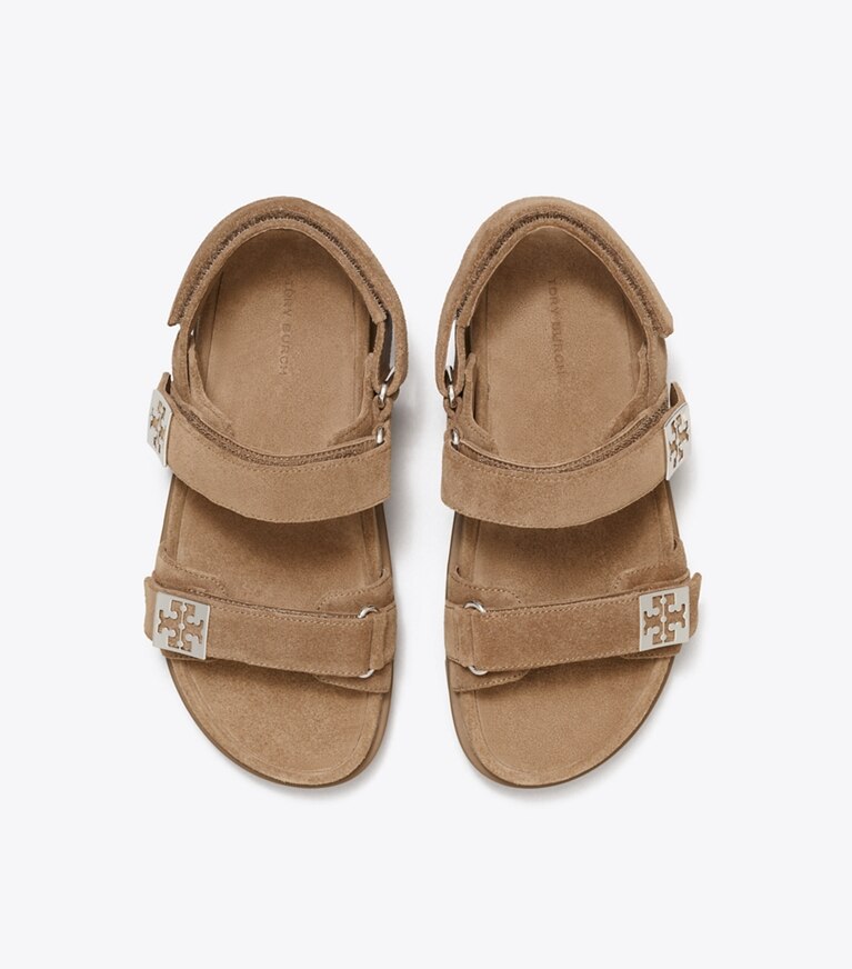 Tory Burch designer sandali Sandalo sportivo Mellow in RIVER ROCK / RIVER ROCK / SILVER superiore