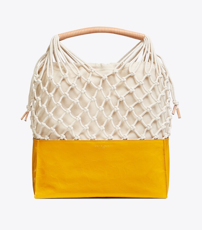 Tory Burch designer shoulder bags Sandrine Net Bag in Solar angle
