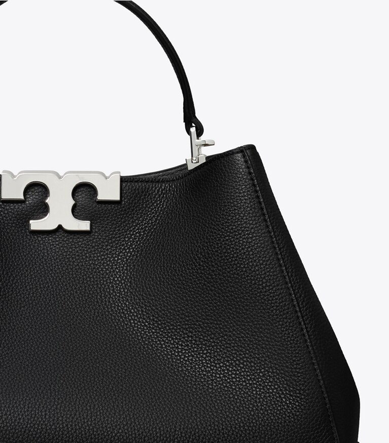 Tory Burch diseñador bolsos satchel Satchel eleanor en Black detalle