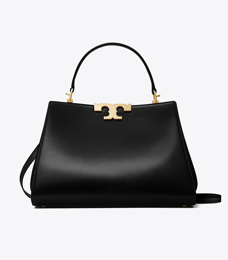 Tory Burch diseñador bolsos satchel Satchel Eleanor en Black frente