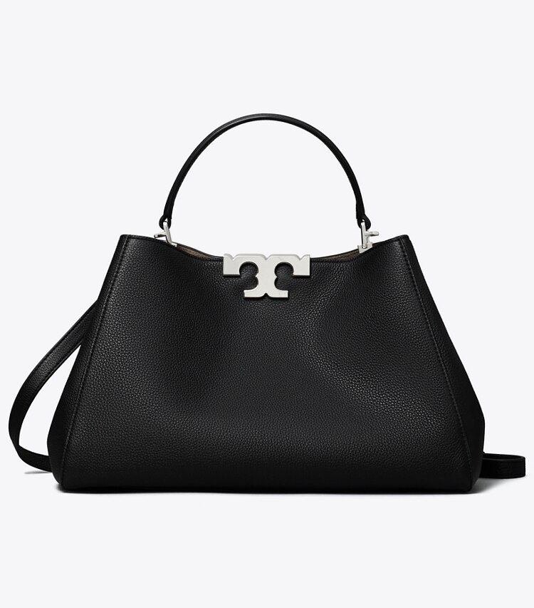 Tory Burch diseñador bolsos satchel Satchel eleanor en Black frente
