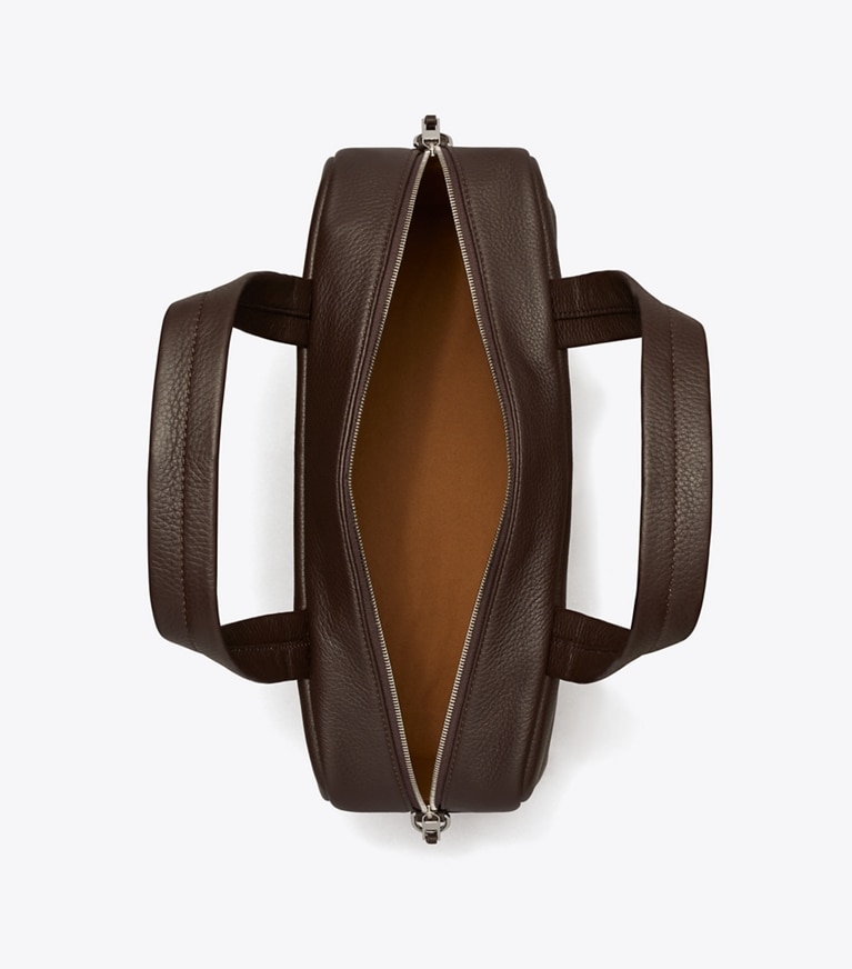Tory Burch diseñador bolsos satchel Satchel extragrande en Cocoa vista superior