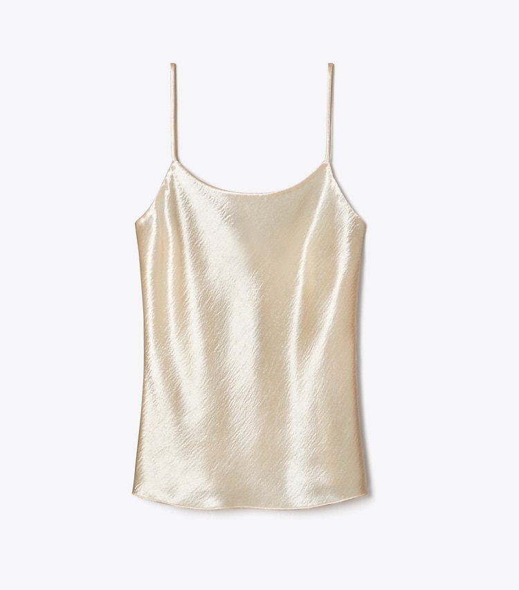 Tory Burch designer tops Satin Camisole in French Cream front