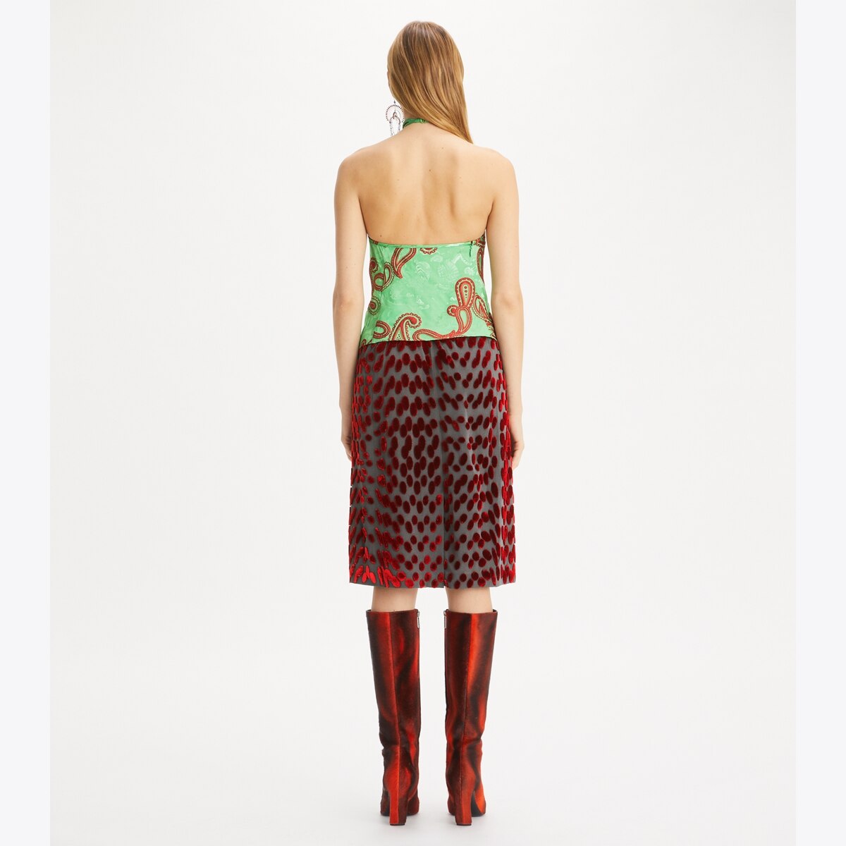 Satin Paisley Knot Top: Women's Designer Tops | Tory Burch