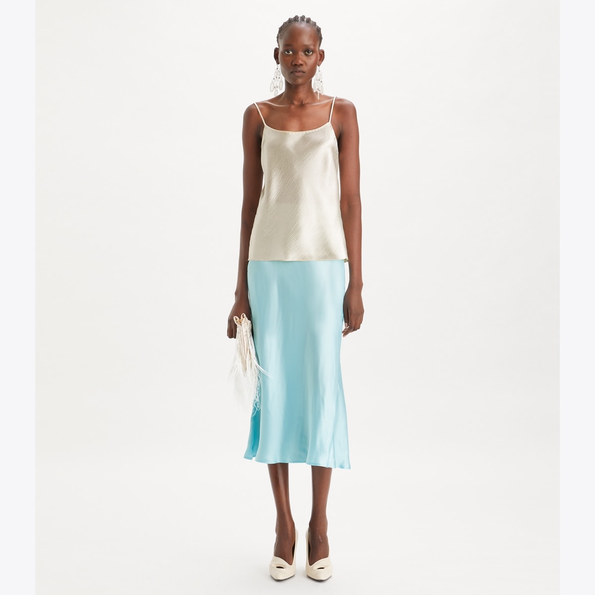 Satin Skirt: Women's Designer Bottoms | Tory Burch