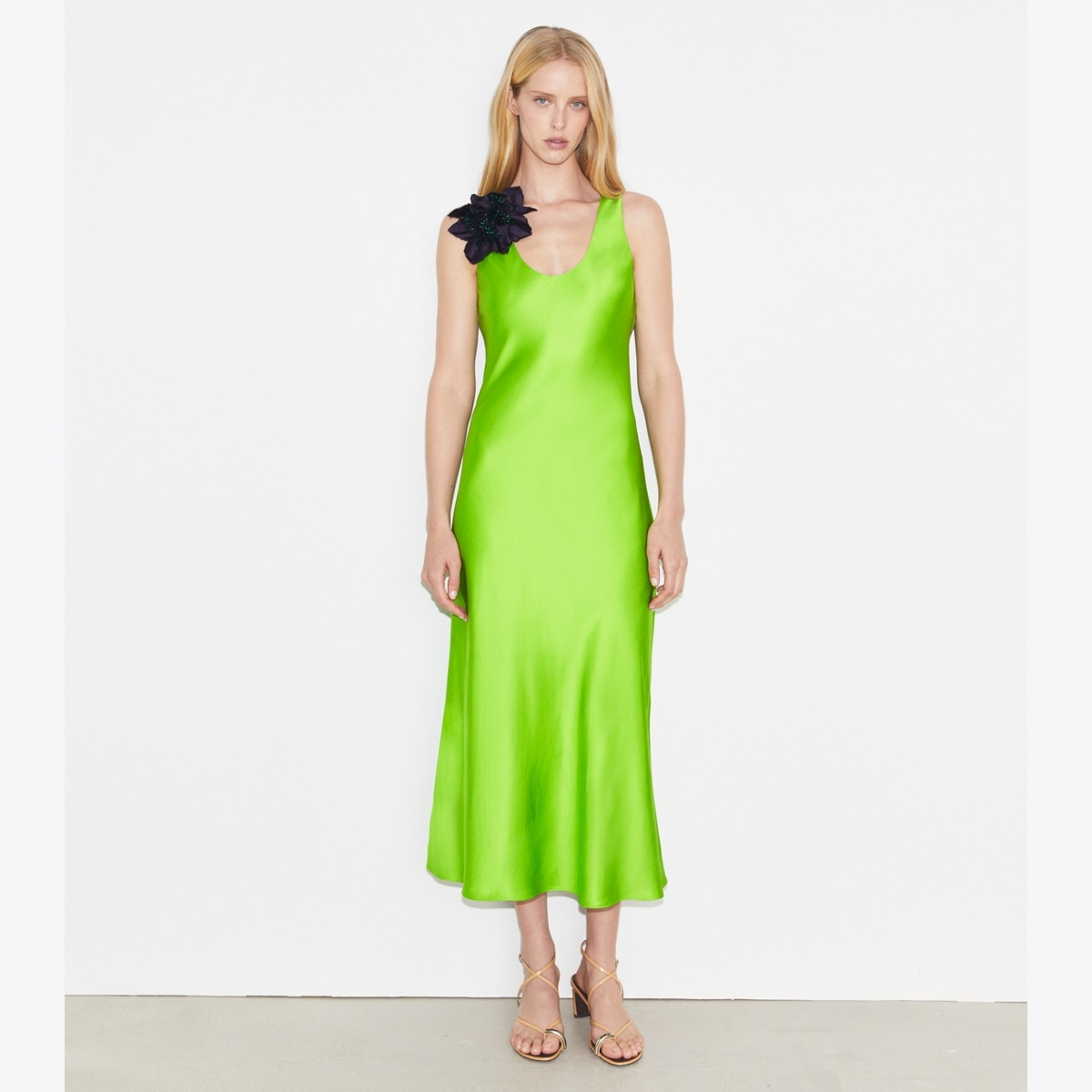 ドレス送料&関税込み★Tory Burch★BONDED SATIN DRESS★ Colorblock Satin Dress: Women's Designer Dresses | Tory Burch