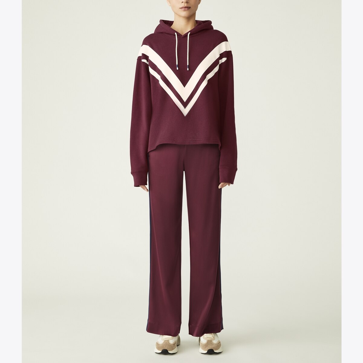 TORY BURCH 刺繍ロゴ入りトラックパンツ TORY SPORTS TORY BURCH 刺繍ロゴ入りトラックパンツ TORY SPORTS (Tory