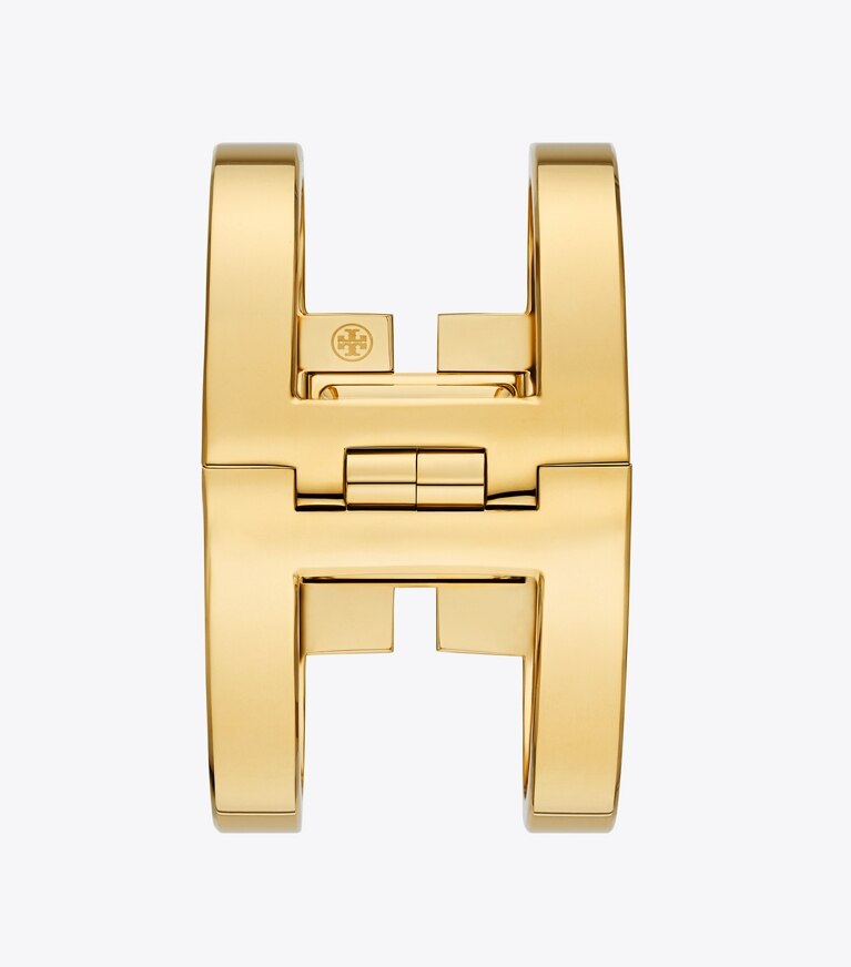 Tory Burch designer strap watches Sawyer Watch, Gold-Tone Stainless Steel in IVORY/GOLD front