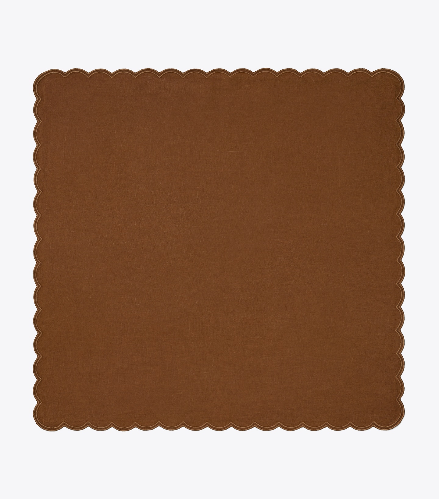 Scalloped Dinner Linen Napkin, Set of 6
