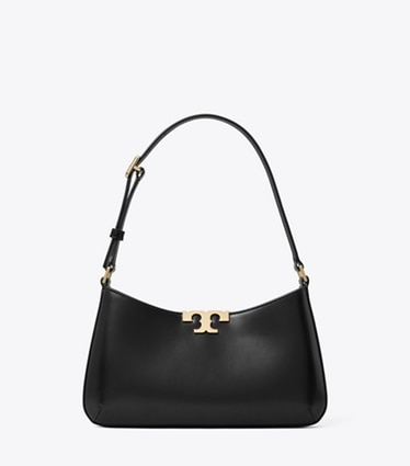 Tory Burch designer schultertaschen Schmale Eleanor Schultertasche in Black front