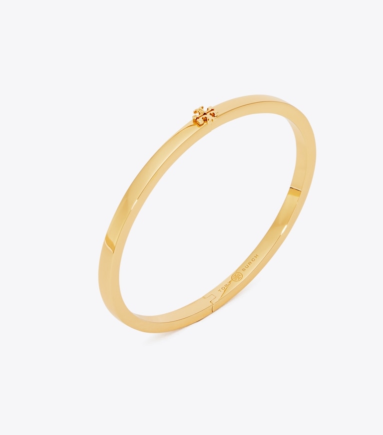 Tory Burch designer armbänder Schmales Kira Armband in Tory Gold front