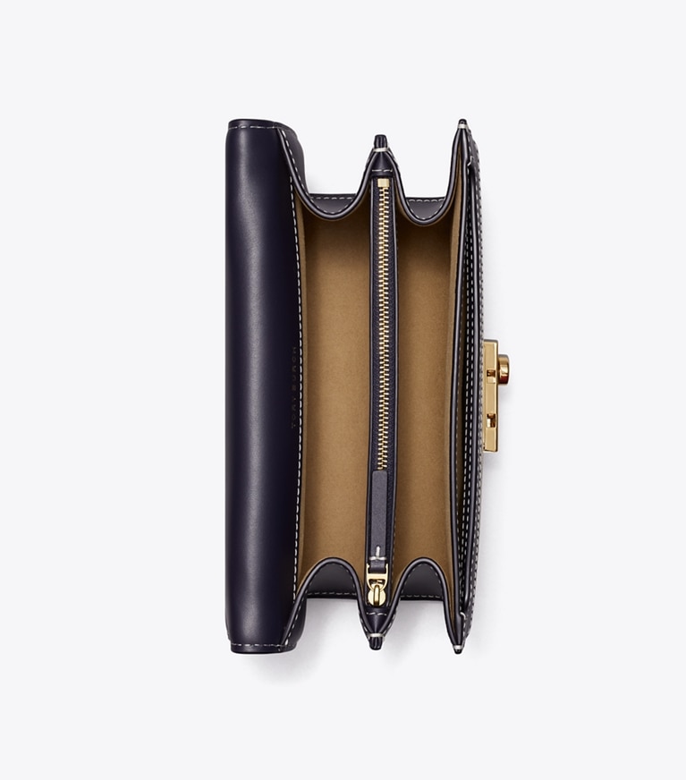 Tory Burch designer schultertaschen Schultertasche mit T-Monogramm in Tory Navy angle