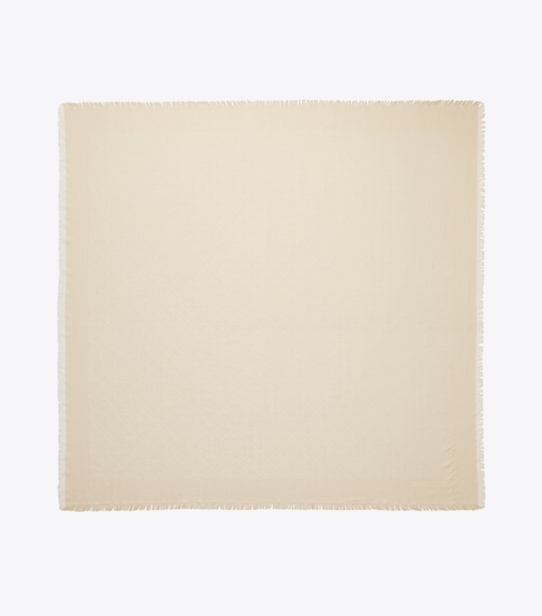 Tory Burch designer sciarpe Sciarpa da viaggio Diamond Dot in Jacquard in NEW IVORY superiore