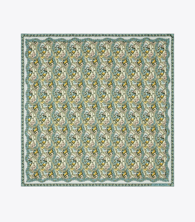 Tory Burch designer sciarpe Sciarpa quadrata Dream in seta con stampa cashmere in Dream Paisley superiore