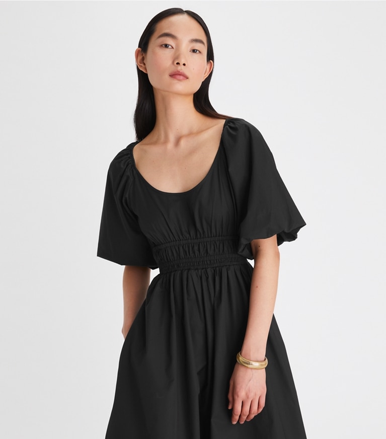 Tory Burch designer coverups Scoop-Neck Dress in Black front