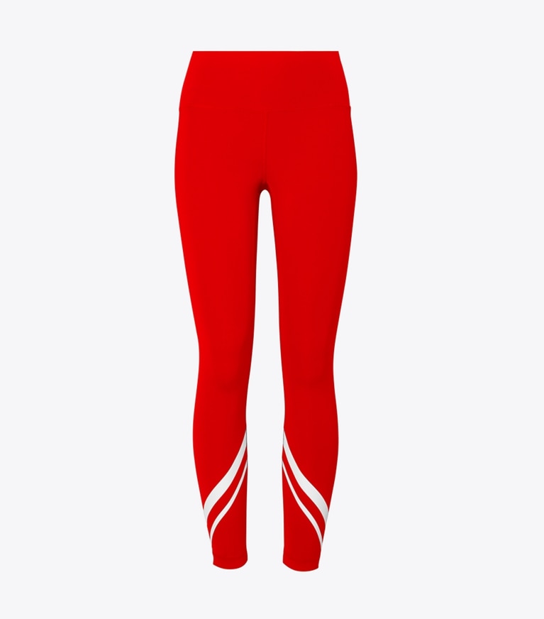 Lularoe Leggings - Stripes Chevron - Black Red White - L/XL