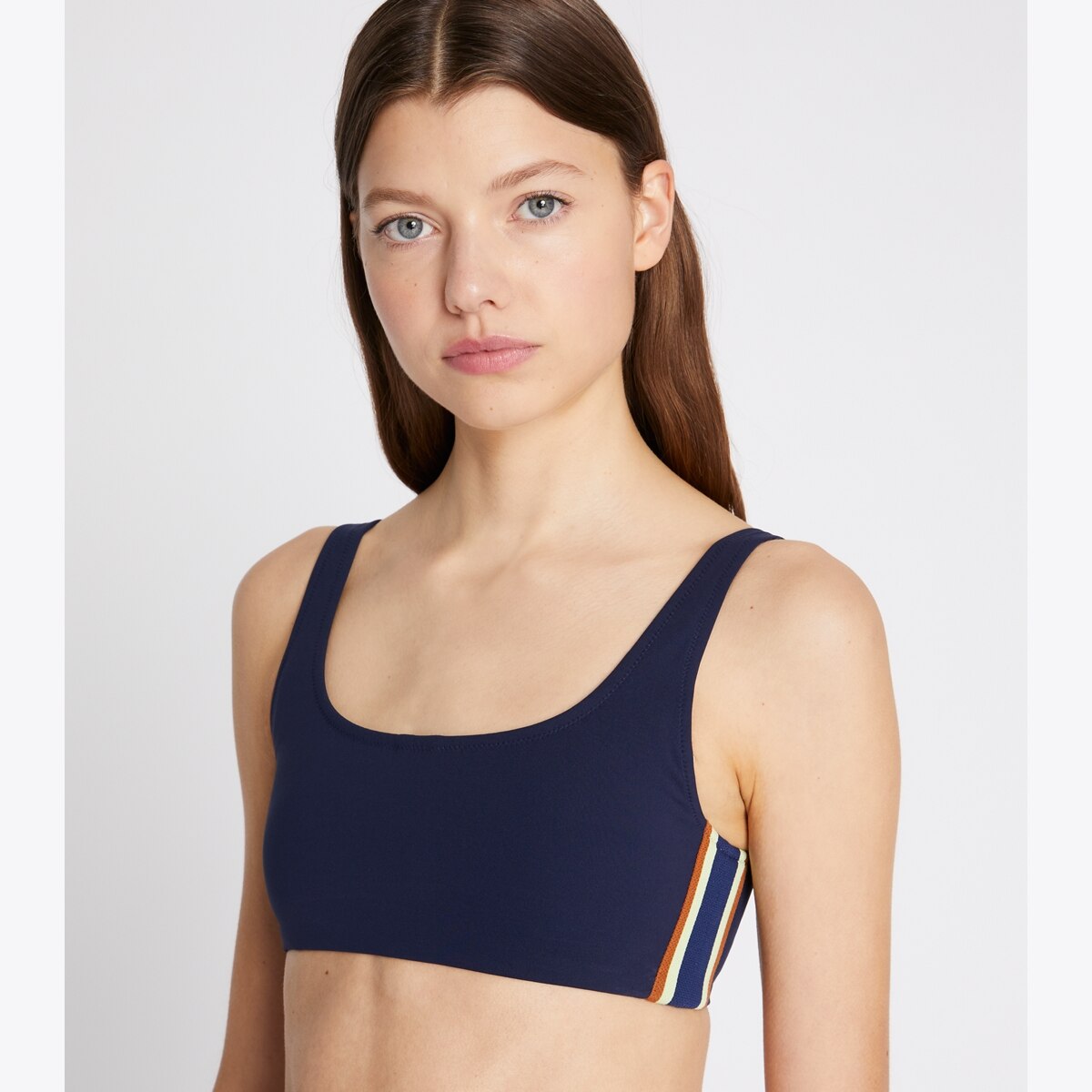 【美品】Stitch Bra Top STELLA McCARTNEY Suzie Doting Blue Lace Bralette Soft Cup