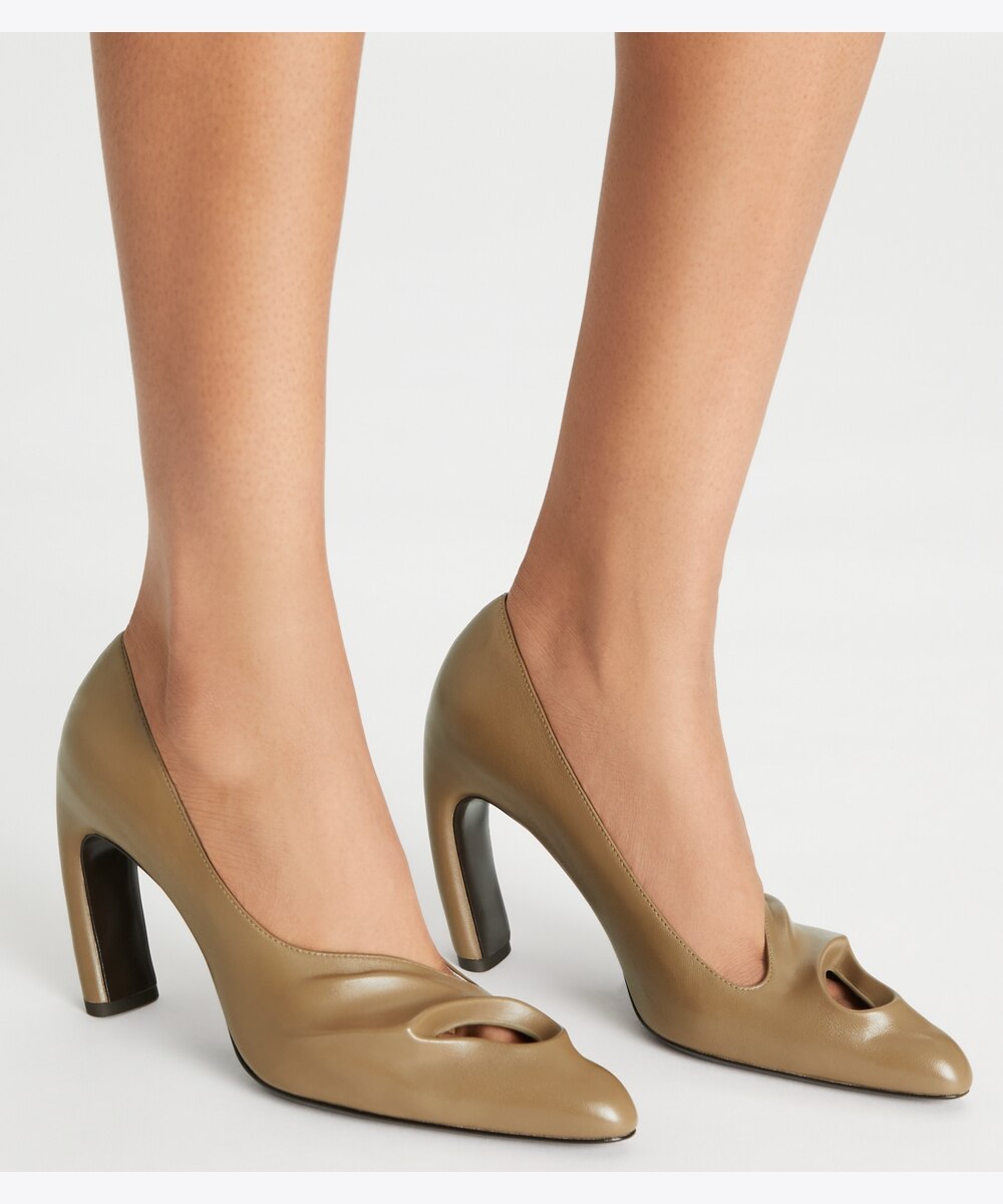 Sculpted Peep-Toe Pump, image 2 of 6