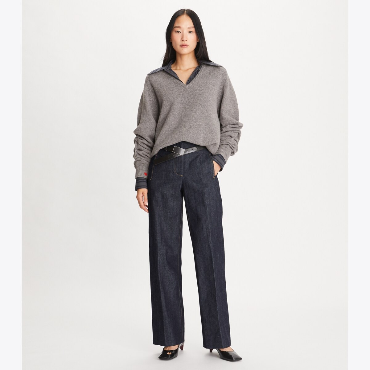 High-Waisted Wool Pants: Women's Designer Bottoms | Tory Burch