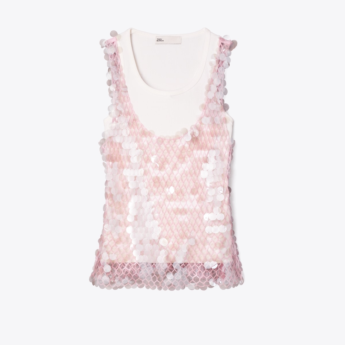 SEQUIN MESH TOP
