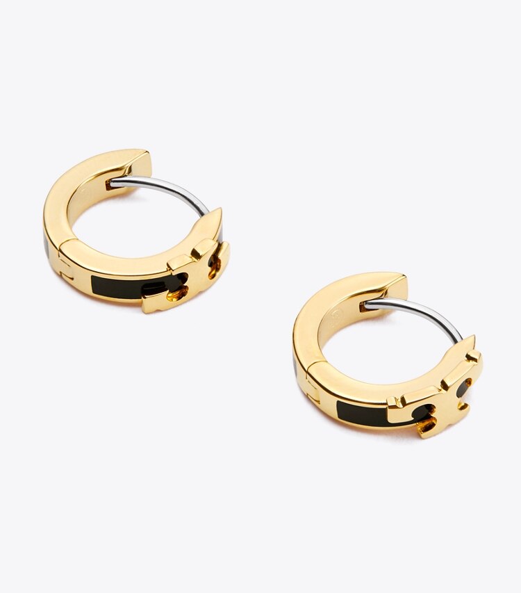 特上品 TORY BURCH フープ ピアス SERIF-T HUGGIE HOOP ...