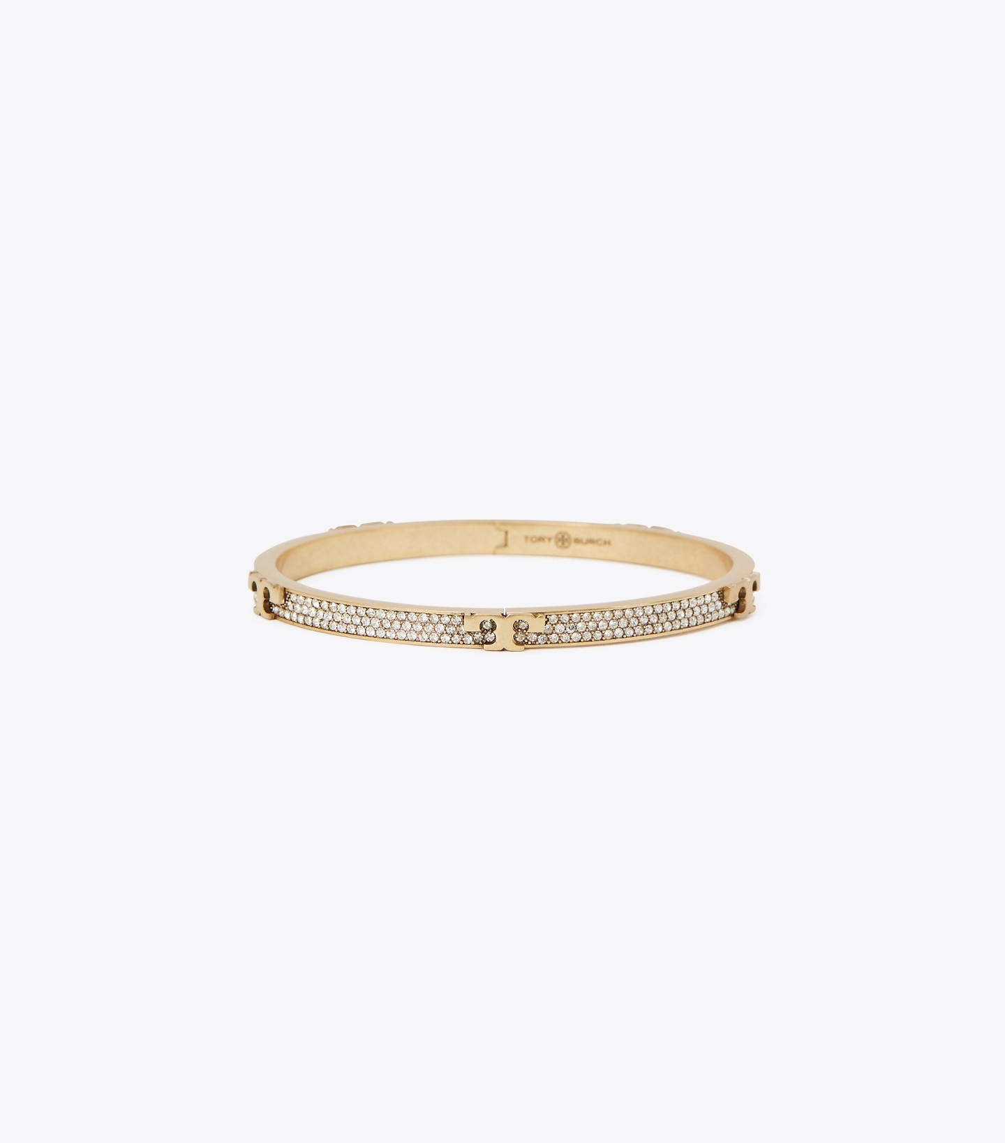 Serif-T Pavé Hinged Bracelet