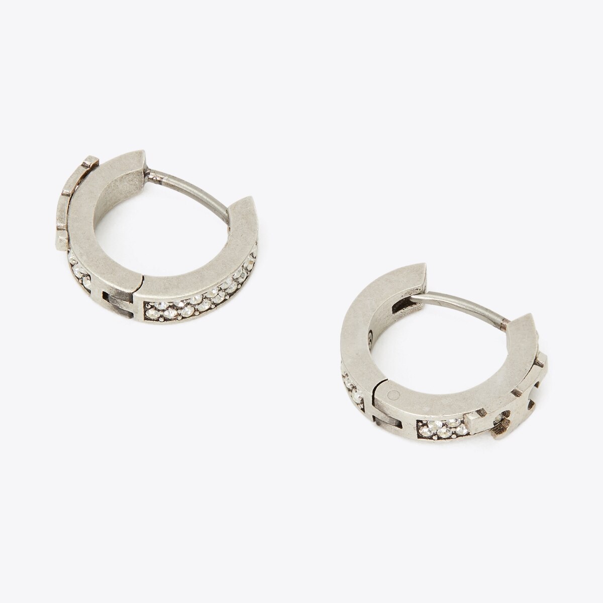 Tory Burch buy Serif-T Silver Hoop Earrings