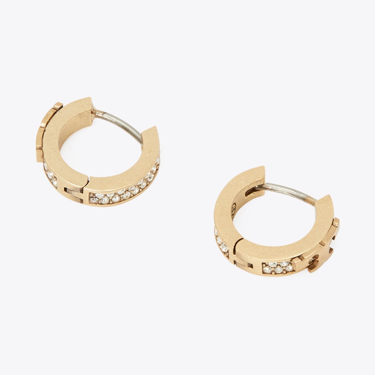 ピアス Tory Burch SERIF-T ENAMELED HUGGIE HOOP EARRING Tory Burch SERIF-T Huggie Hoop Earrings | Bloomingdale's