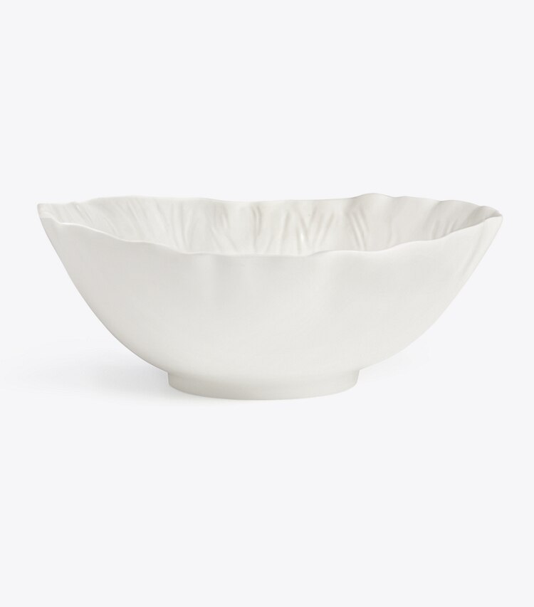 Tory Burch designer geschirr & gläser Servier-Schüssel Im Lettuce-Design in White front