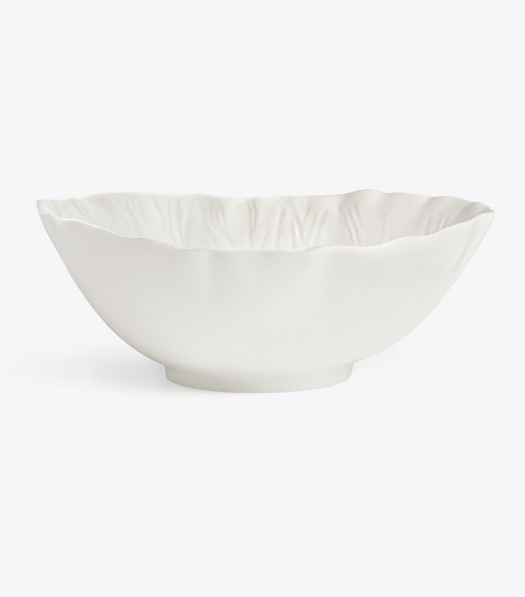 Tory Burch designer geschirr & gläser Servier-Schüssel Im Lettuce-Design in White front
