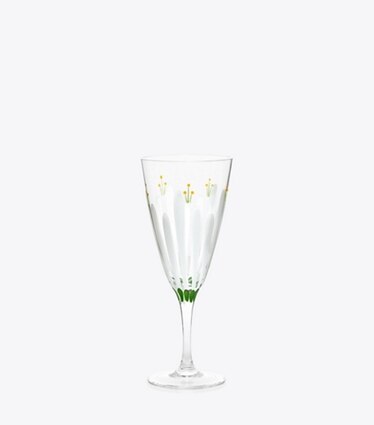 Tory Burch designer servizio da tavola Set Da 2 Flute Per Champagne Prato Di Primavera in Clear/Multi front