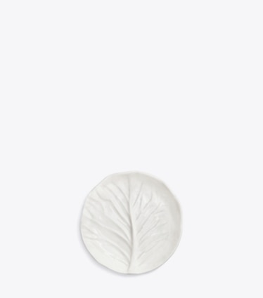 Tory Burch designer servizio da tavola Set Da 4 Piatti Da Stuzzichino Lettuce in White front